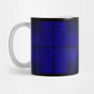 Mandala on dark blue background Mug